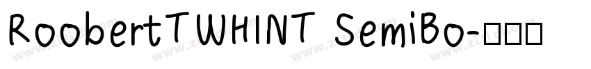 RoobertTWHINT SemiBo字体转换